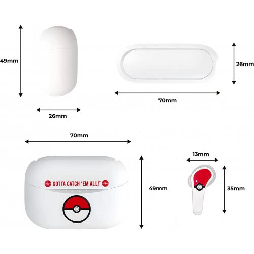 OTL TWS Pokemon Earpods (Pokeball White)