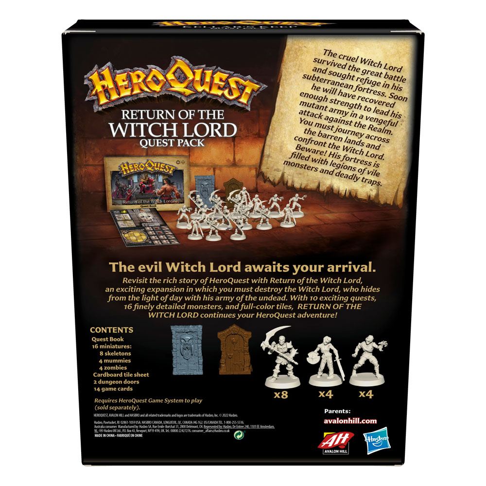 HeroQuest Return Of The Witch Lord Quest Pack