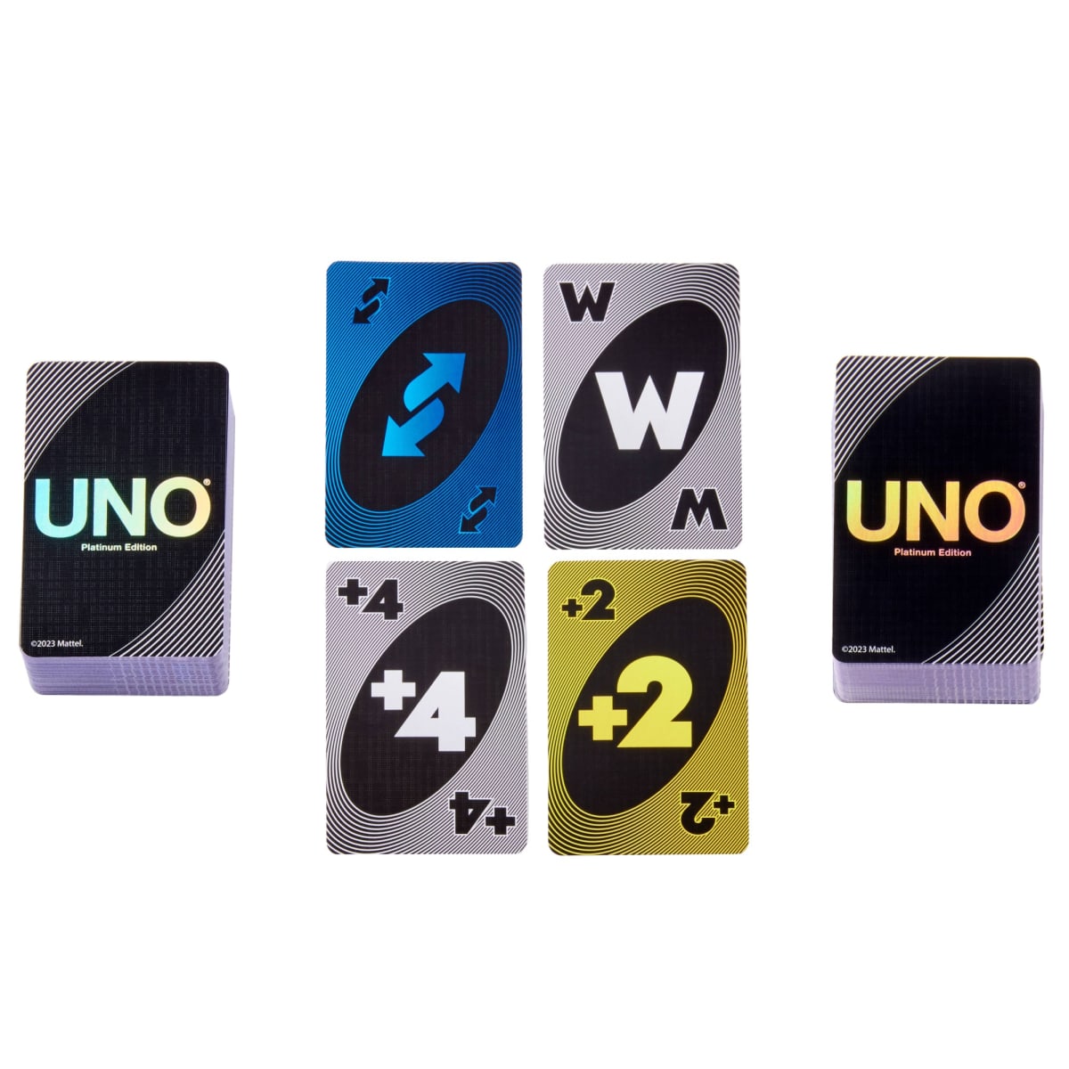 UNO Platinum Edition card backs and special cards